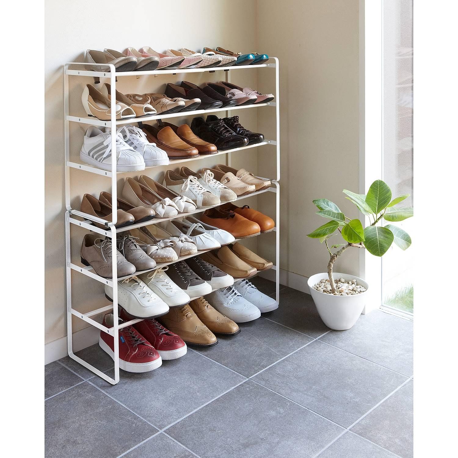 Frame I Schuhregal Stahl Weiß 2