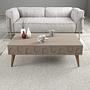 Lyon 3 Living room furniture set Wood veneer Atlas Walnut 3