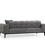 Athena 3-Seater Sofa Bed Light Grey 4