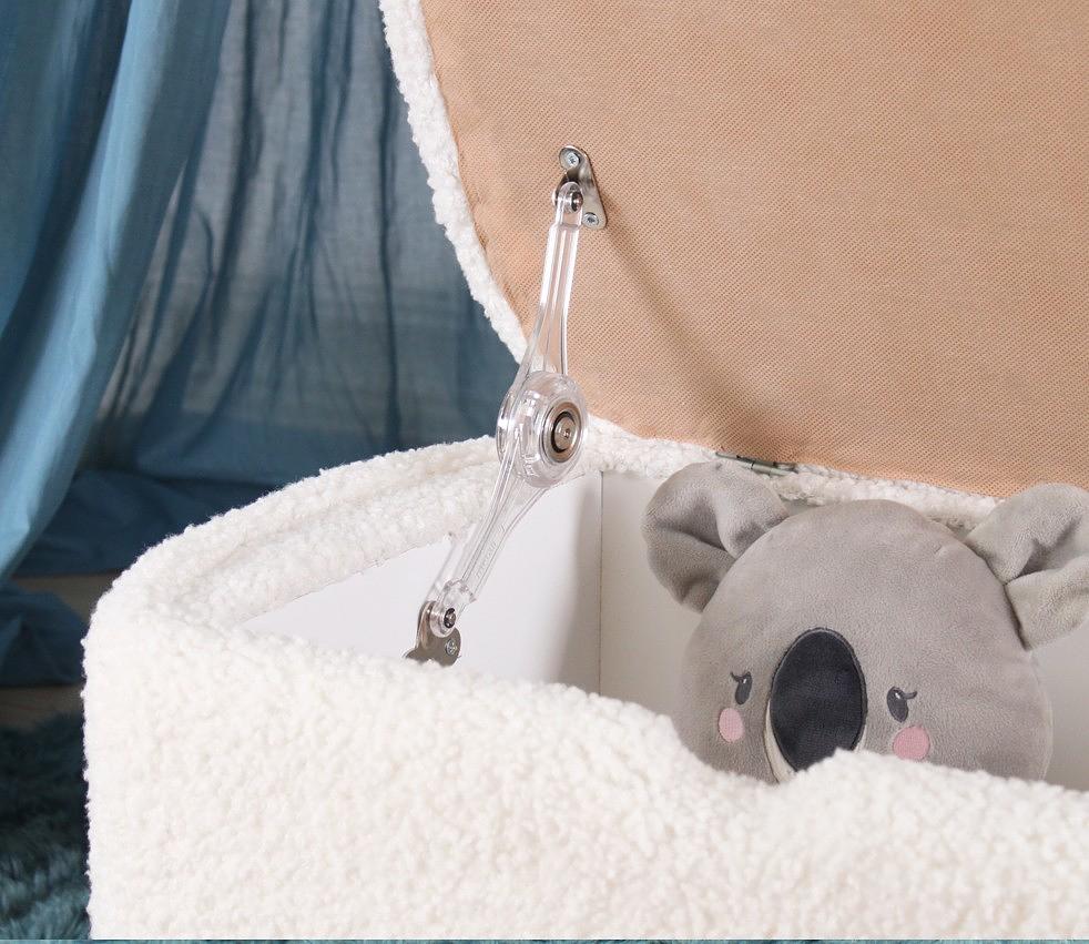 Moouv 3330 Pouf Pelliccia sintetica Bianco 9