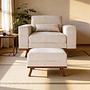 Ottoman Japandi Fabric Beige 0