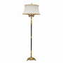 Vintage floor lamp Metal Fabric White 1970s 0