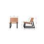 Banco Stuhl Holz Braun 7