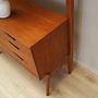 Wall shelf Teak wood 1960s 7