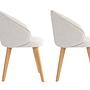 2x Bentley dining chair wood veneer White 2