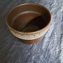 Vintage Blumentopf Keramik Braun  1