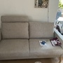 2x Sofa 2-Sitzer Leinen Holz Beige 5