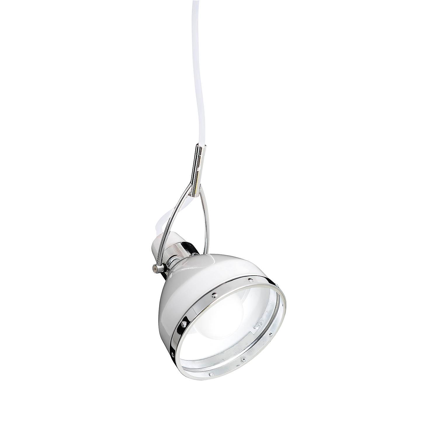 Copper Pendant Light Metal White Chrome Ø 23cm 3