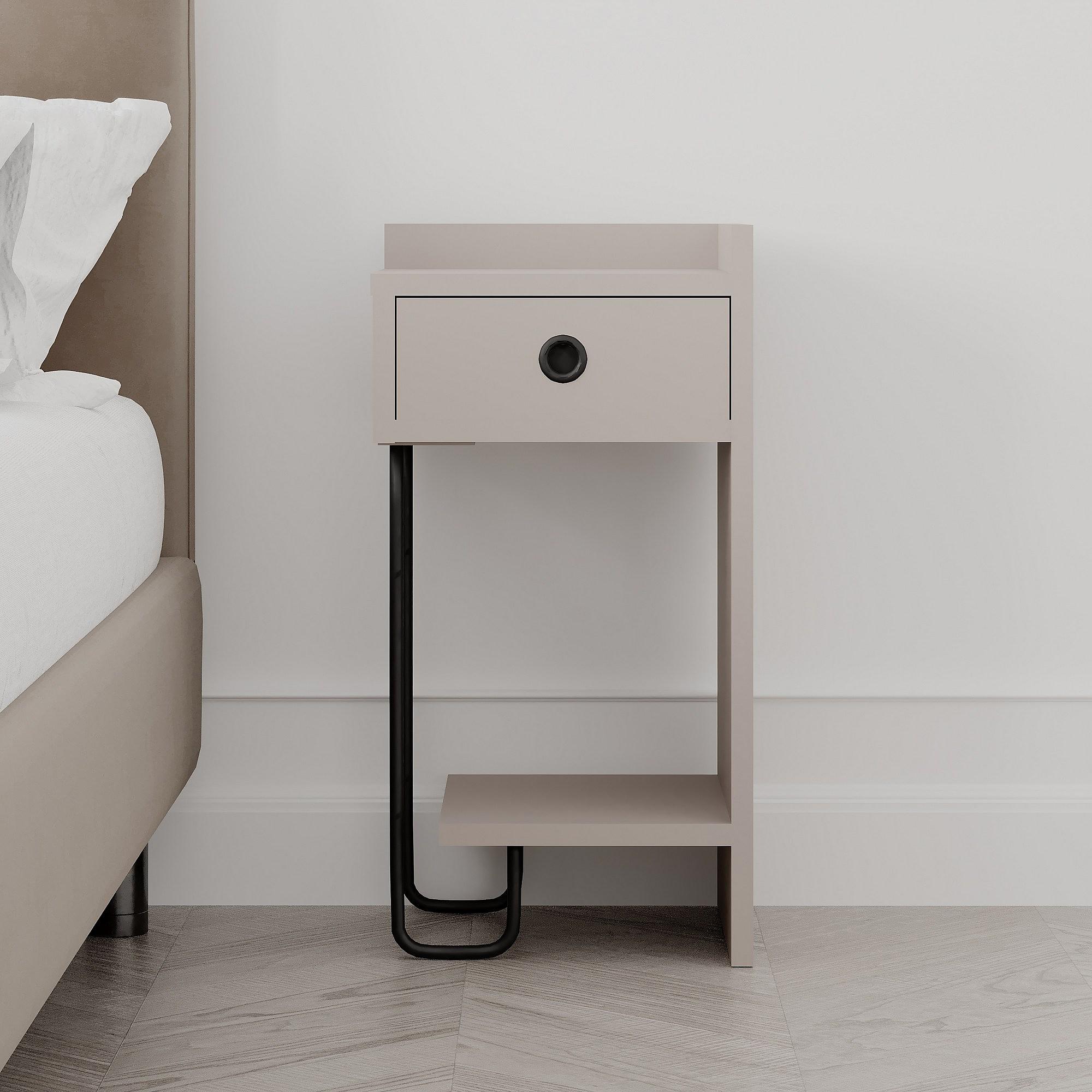 Sirius Bedside Table Right Light Mocha 4