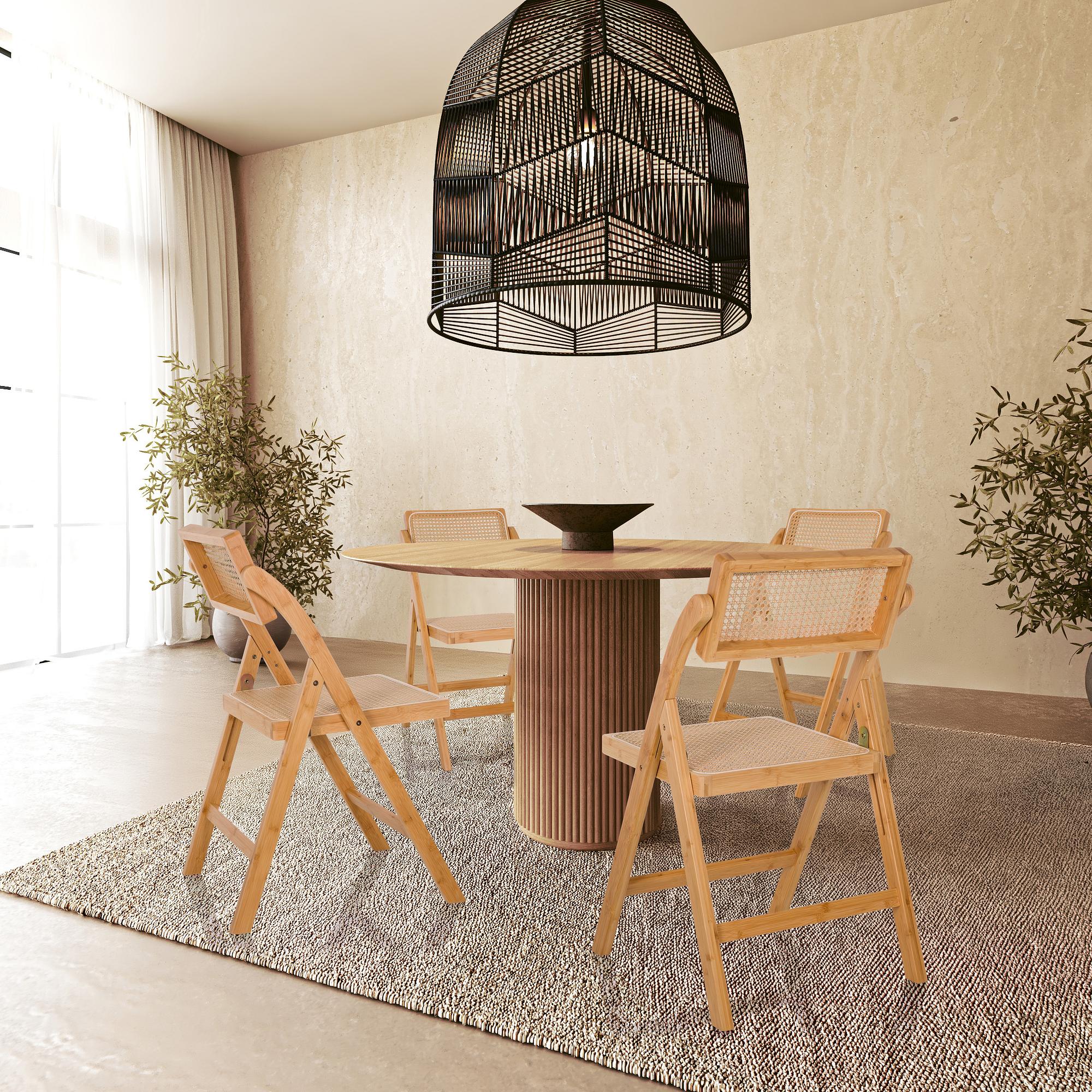 TUDELA BAMBOO Klappstuhl Rattan 3