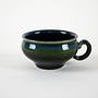 Dark Green Ceramic Mug 1970s 3