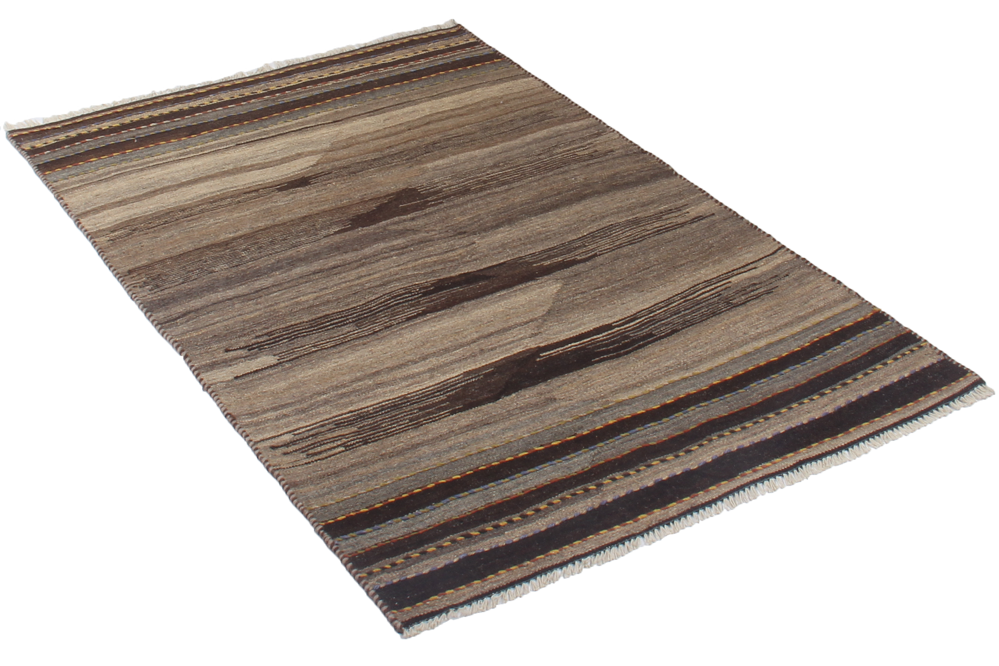 Kilim Gashgai Teppich Wolle Grau 5