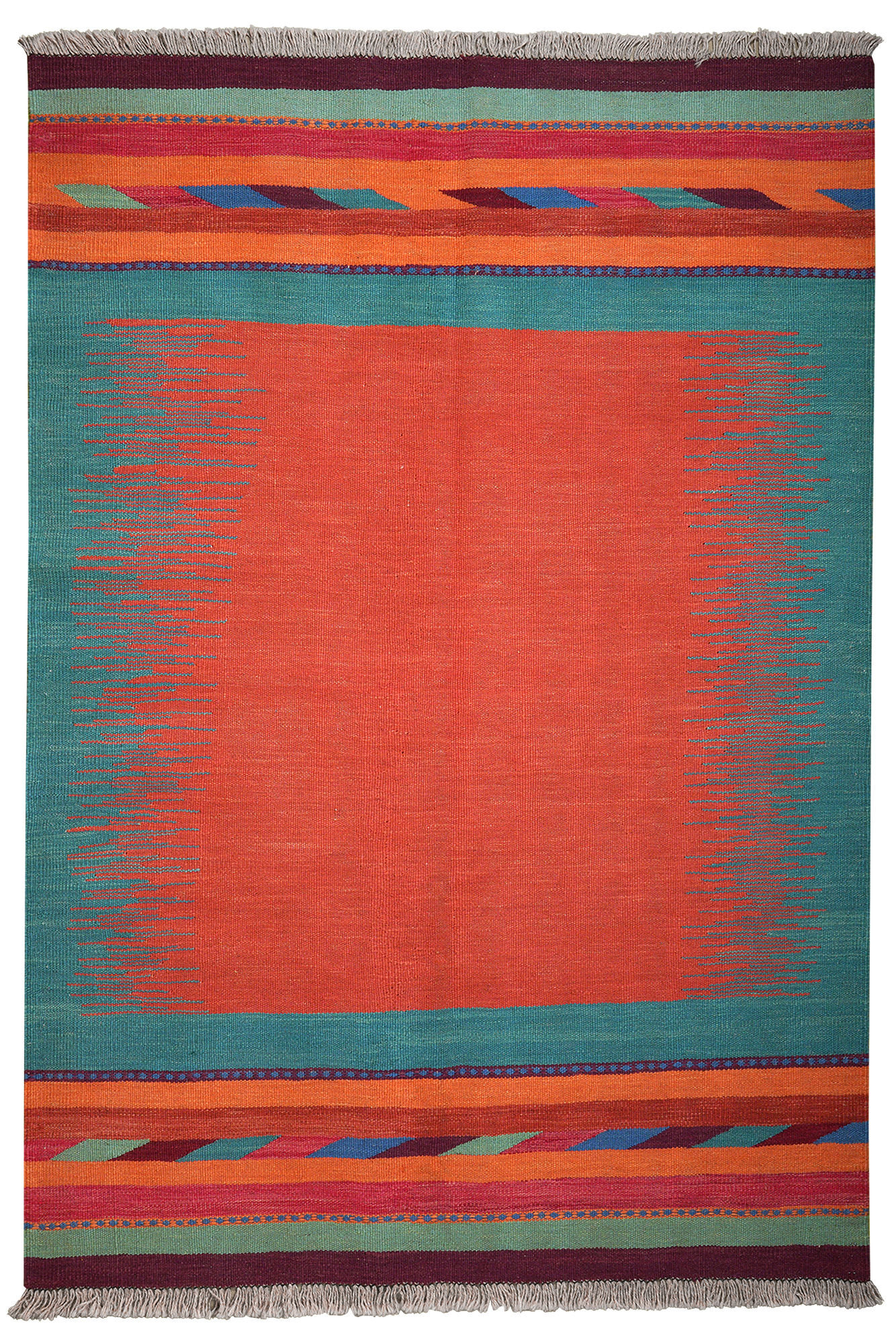 Kilim Gashgai Teppich Mehrfarbig 0
