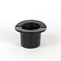 Vintage Hut Aschenbecher Glas Schwarz 1970er Jahre 2