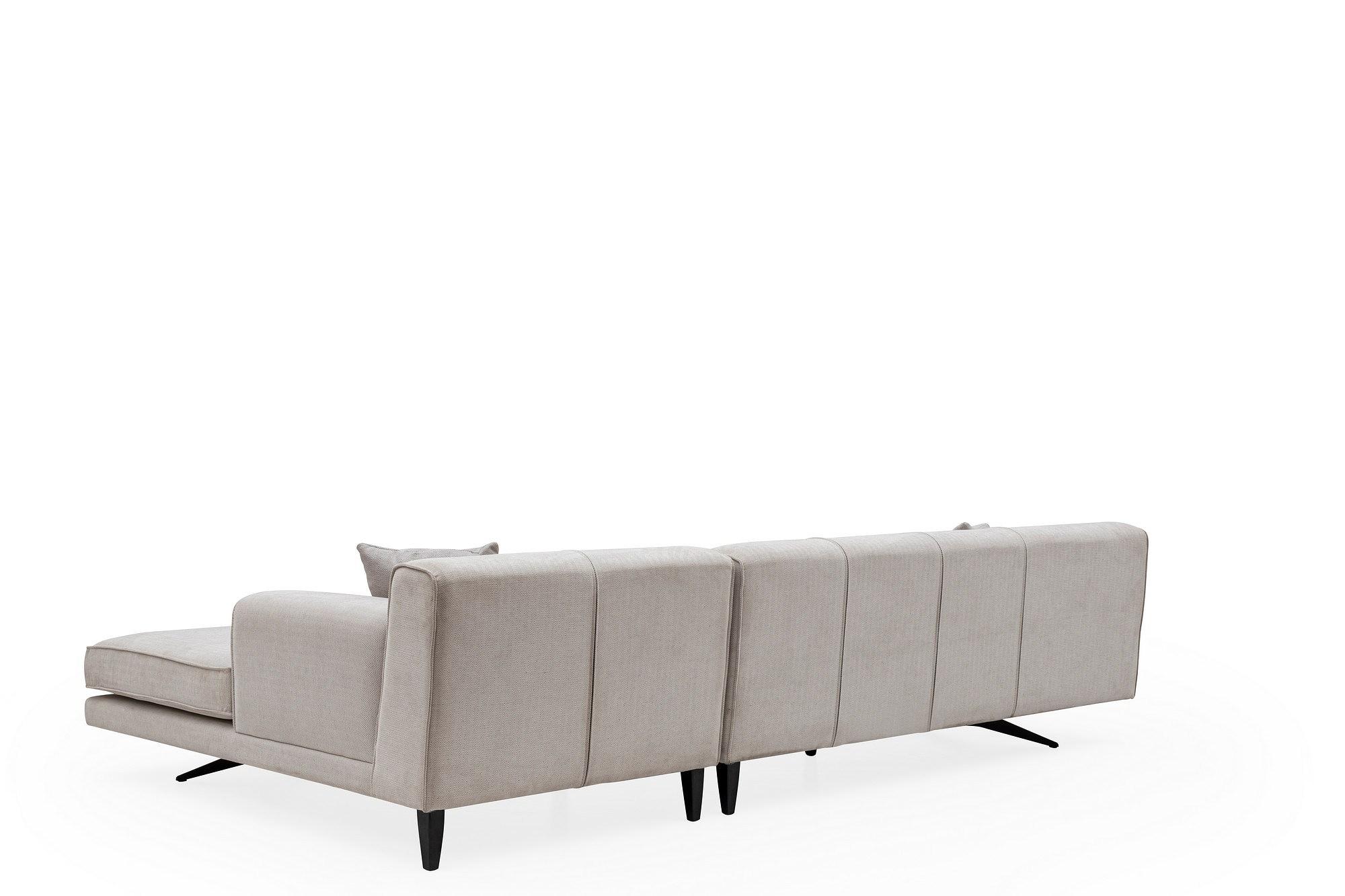 Modernes Sofa Récamiere Rechts Beige 3
