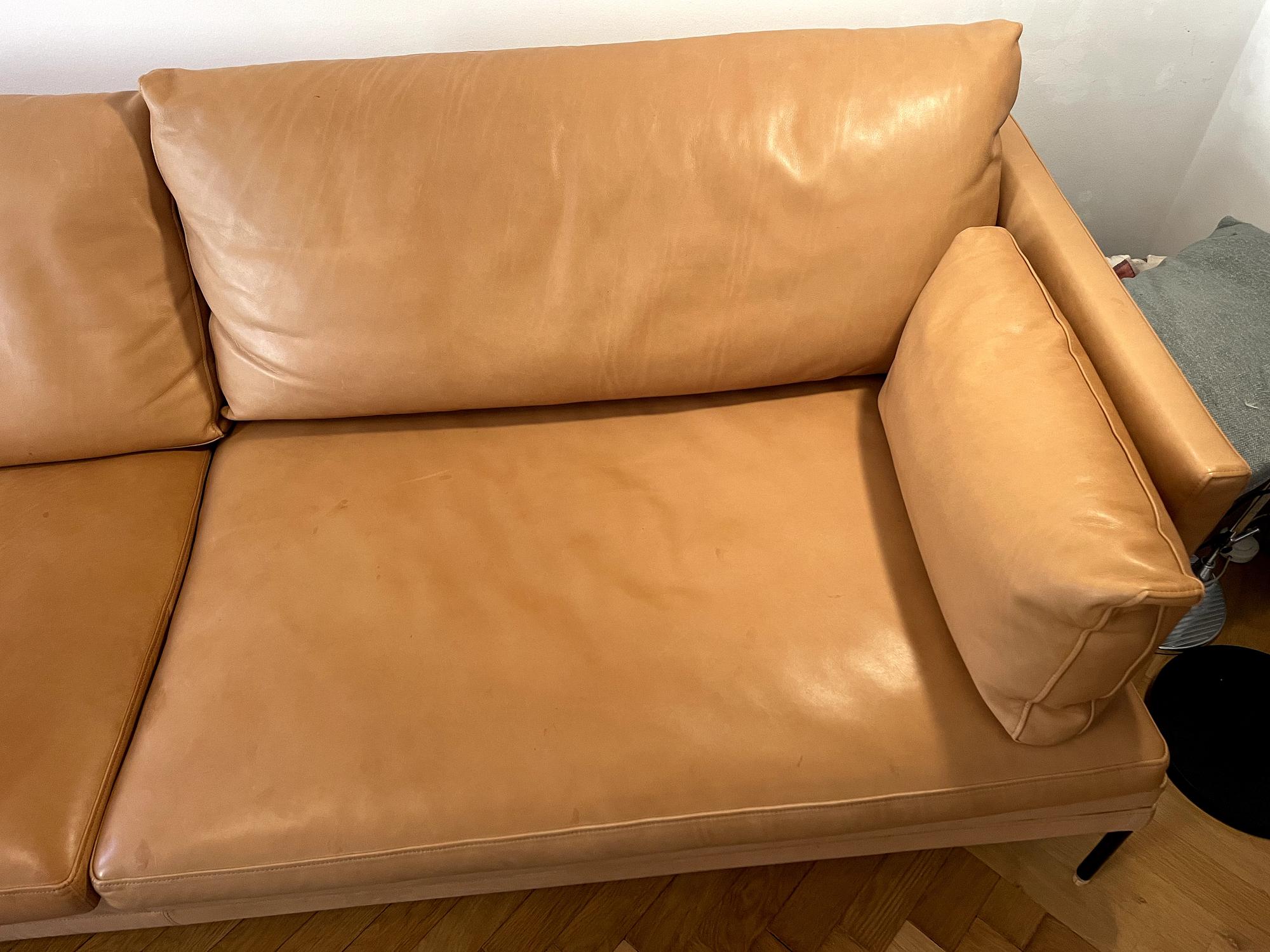 William Combination A Sofa Leather Beige 3