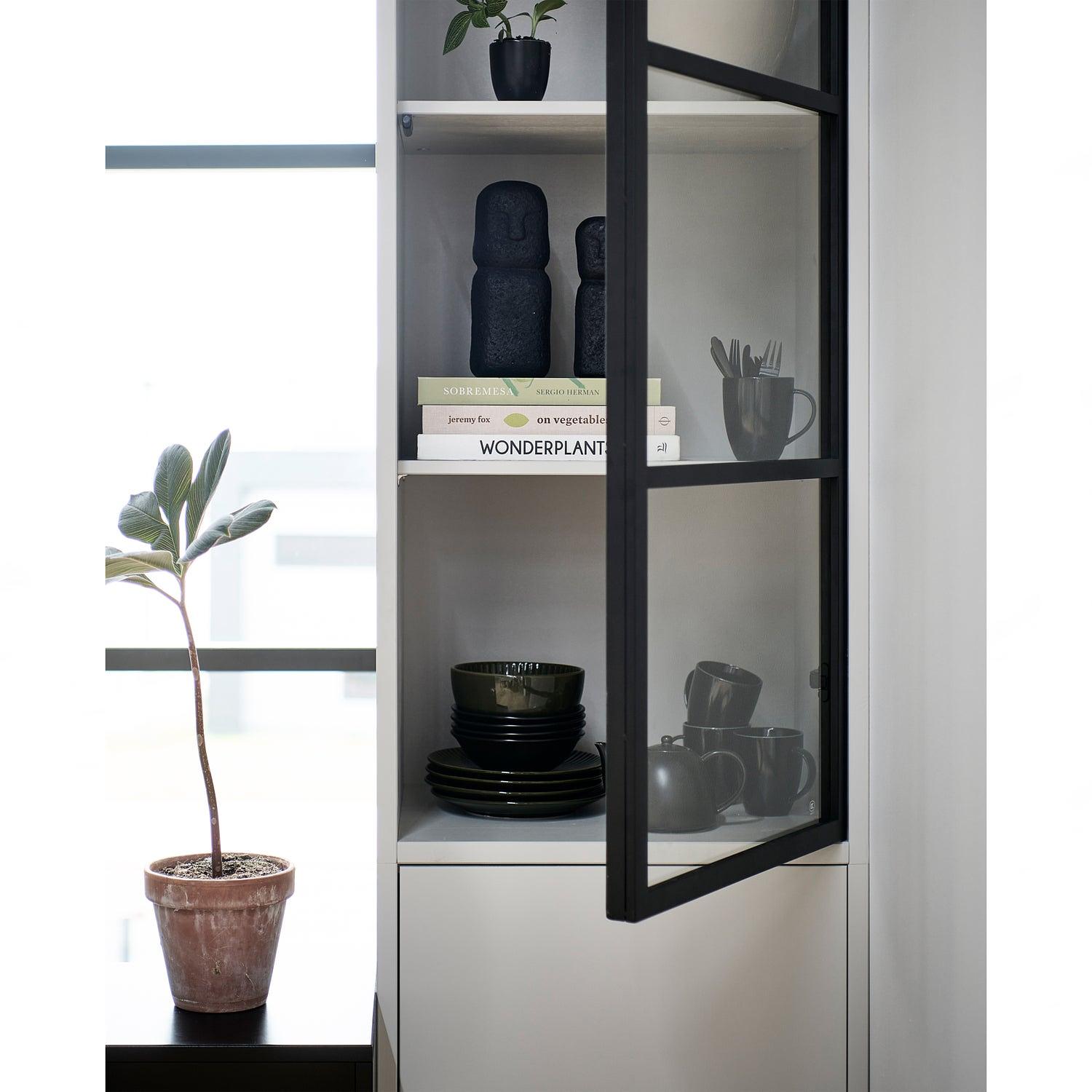 Basic Schrank Holz Grau 2