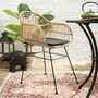 2x Gartenstuhl aus Polyrattan inkl. Sitzkissen Schwarz  0