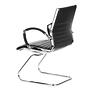 PARMA V chair cantilevered leather black 7