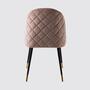 Upholstered chair velvet dusty pink 4