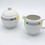Vintage City Kaffee Set Porzellan 1980er Jahre 6