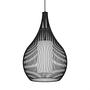 Razoni Pendant light 1-light Steel Clear glass Black 0