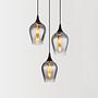 Lavus Type B Pendant Lamp Smoked Glass Iron 3-light 1