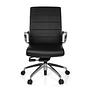 PROVIDER Office chair Swiveling with castors Faux leather Black 0