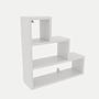 Pyramid Wall Shelf Wood Veneer White 2