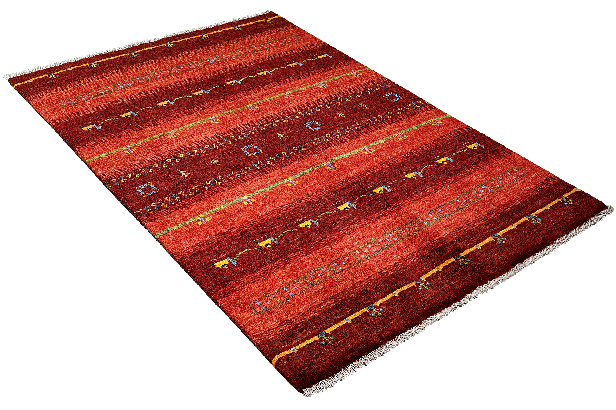 Tappeto Gabbeh Rizbaf lana multicolore 2