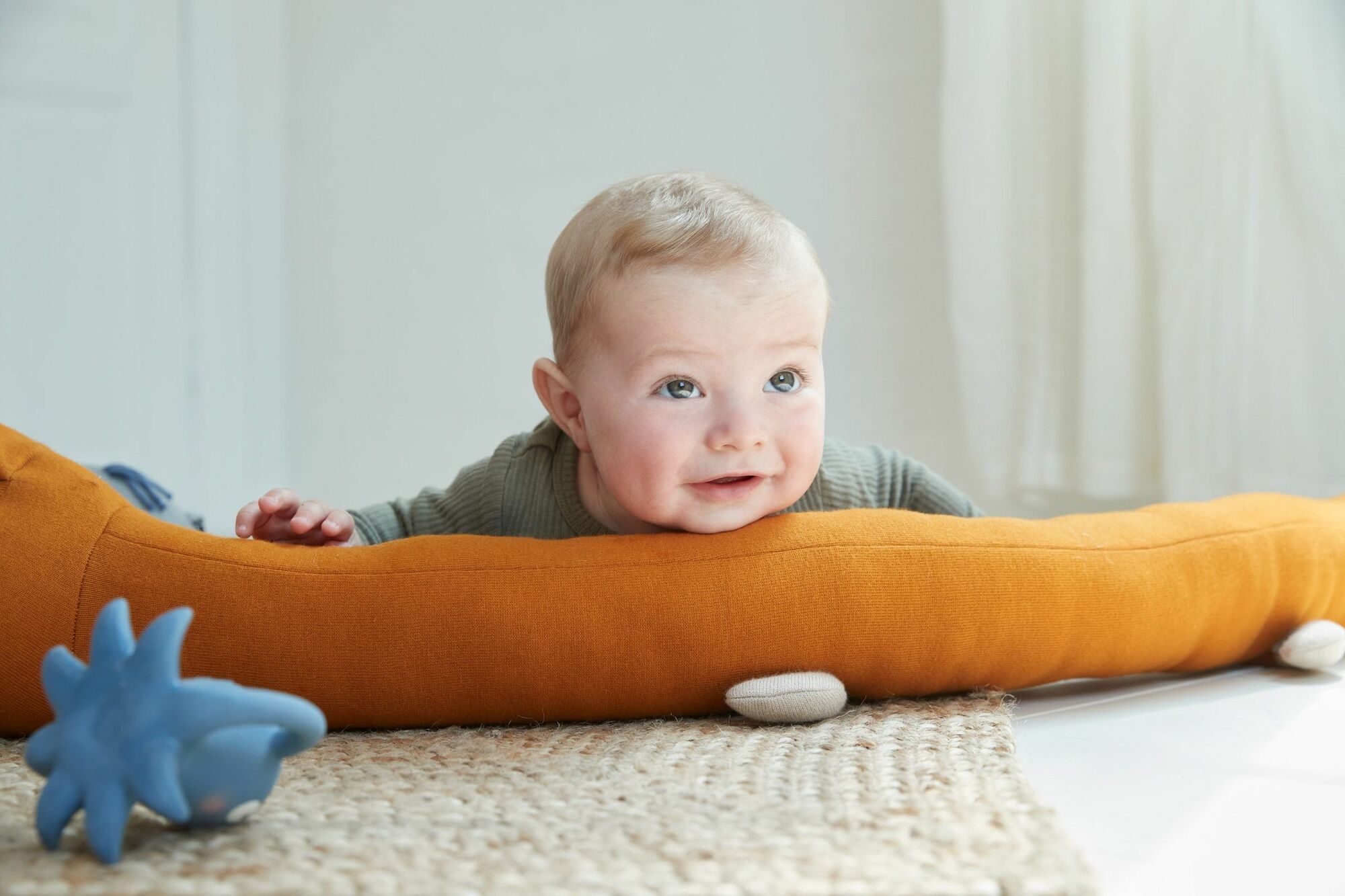 Freya Bed Snake Organic Cotton Orange 2