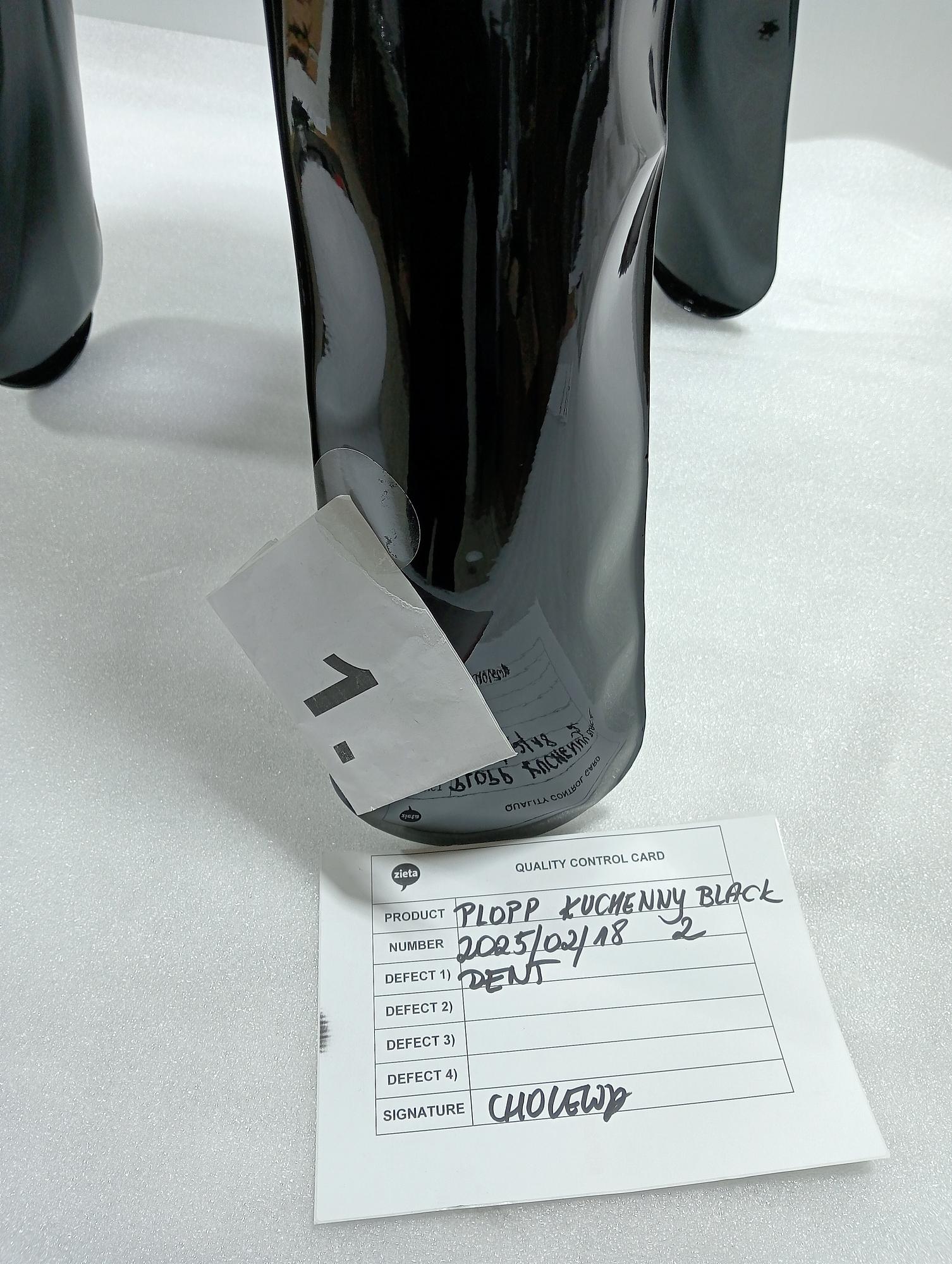 Plopp Kitchen stool Steel Black Glossy 3