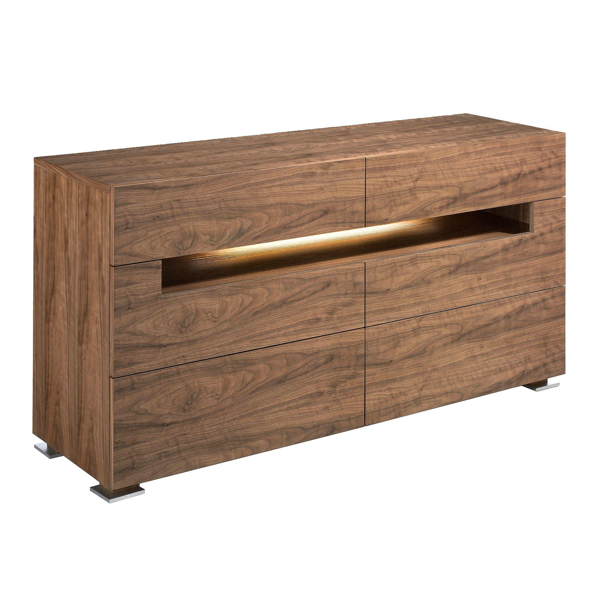 Sideboard 7076 mit Innenbeleuchtung Braun  1