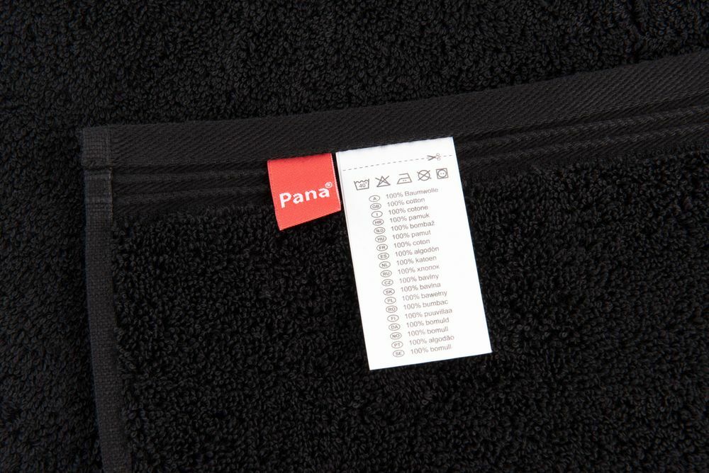8-tlg. Frottier Handtuch-Set Schwarz Öko-Tex Standard 100 4