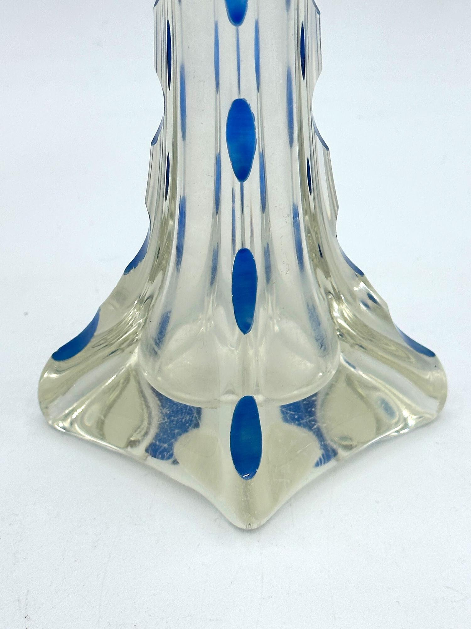 Vintage Art Deco Blumenvase Kristall 2
