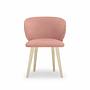Ellie Esszimmerstuhl Velour Lux Vintage Rosa 1