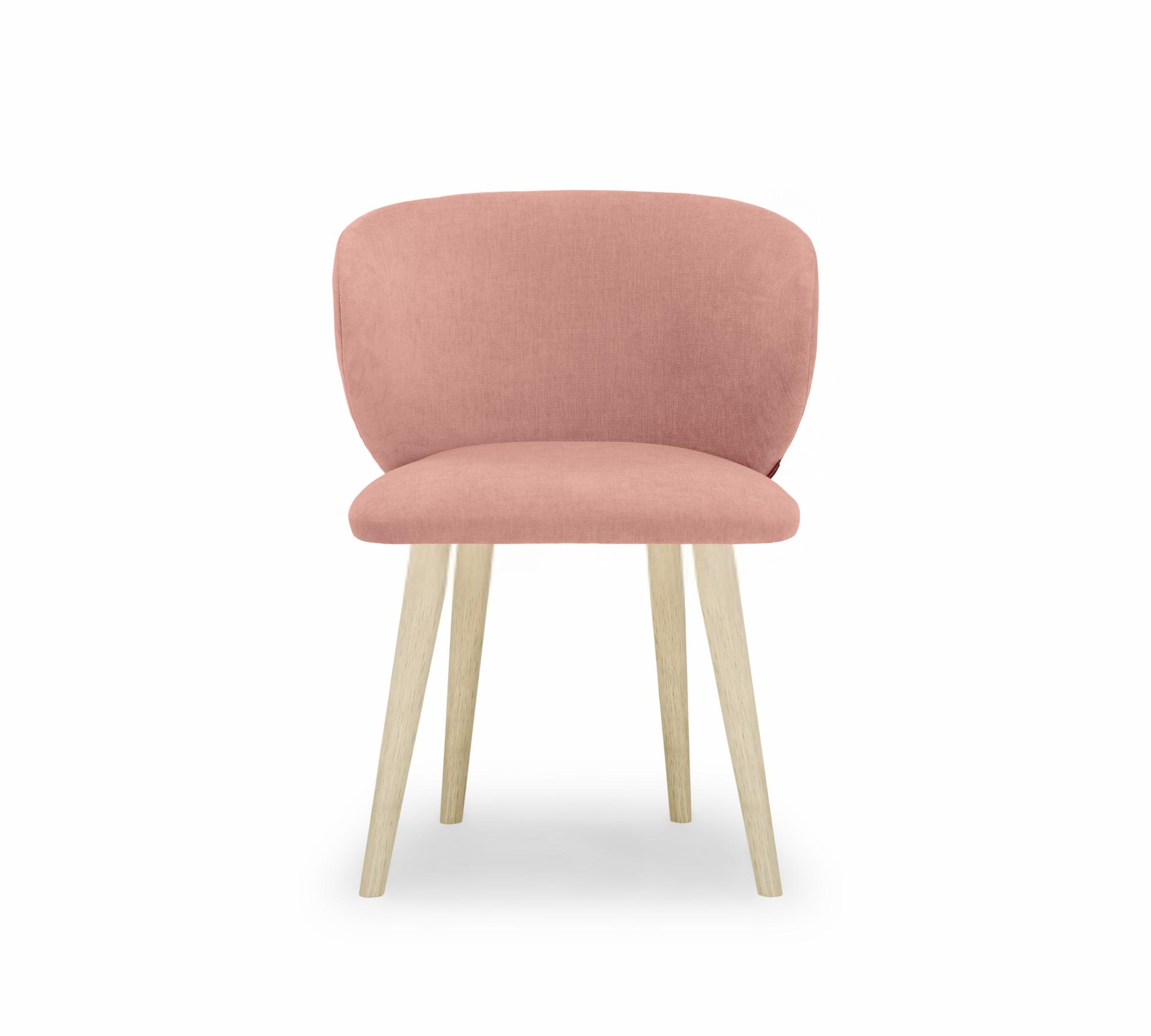 Ellie Esszimmerstuhl Velour Lux Vintage Rosa 1