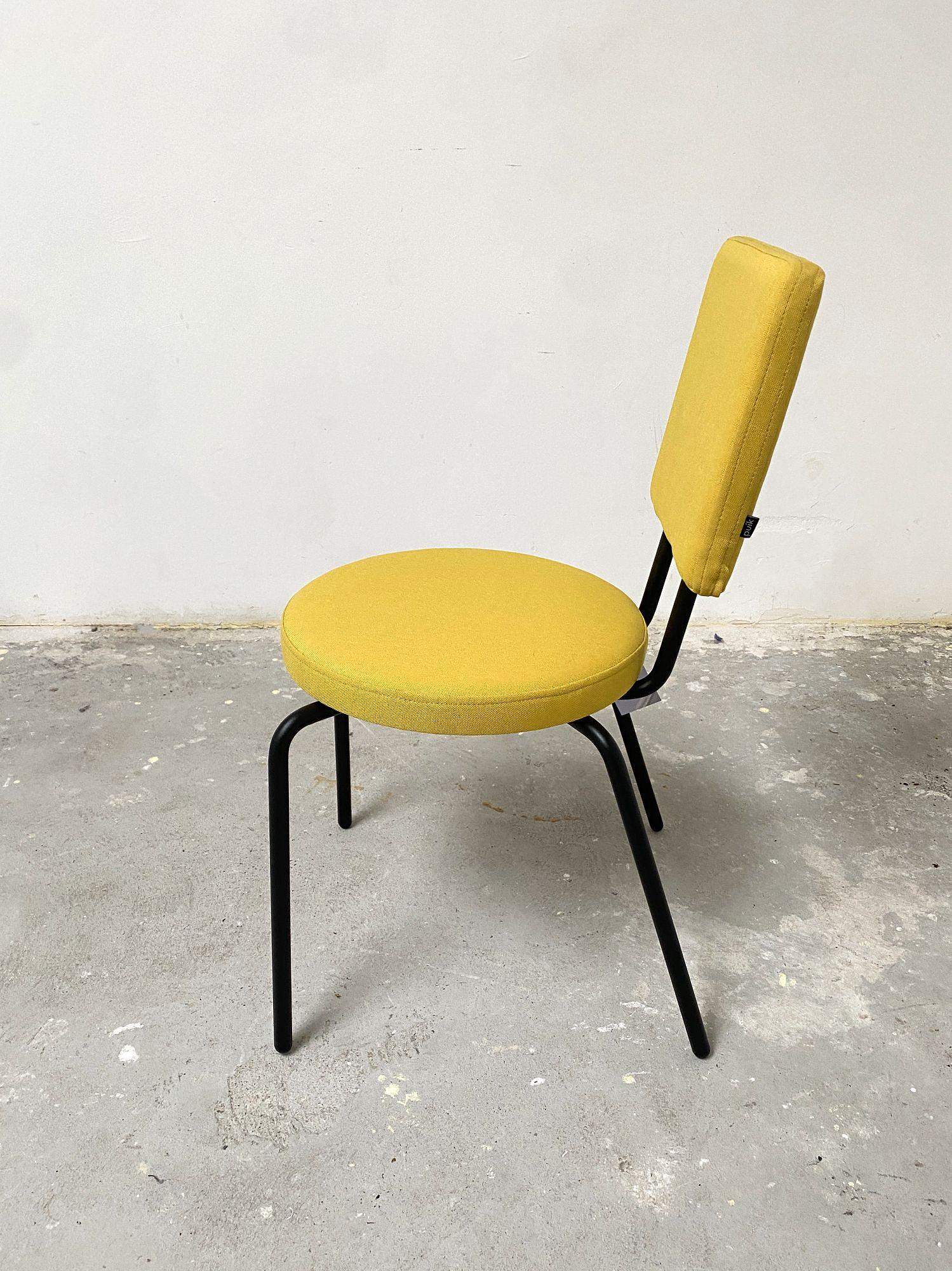2/1 Dining chair yellow 1
