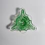 Vintage ashtray Murano glass green 1970s 1