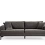 Astana 3-Sitzer Sofa Schwarzgrau 0