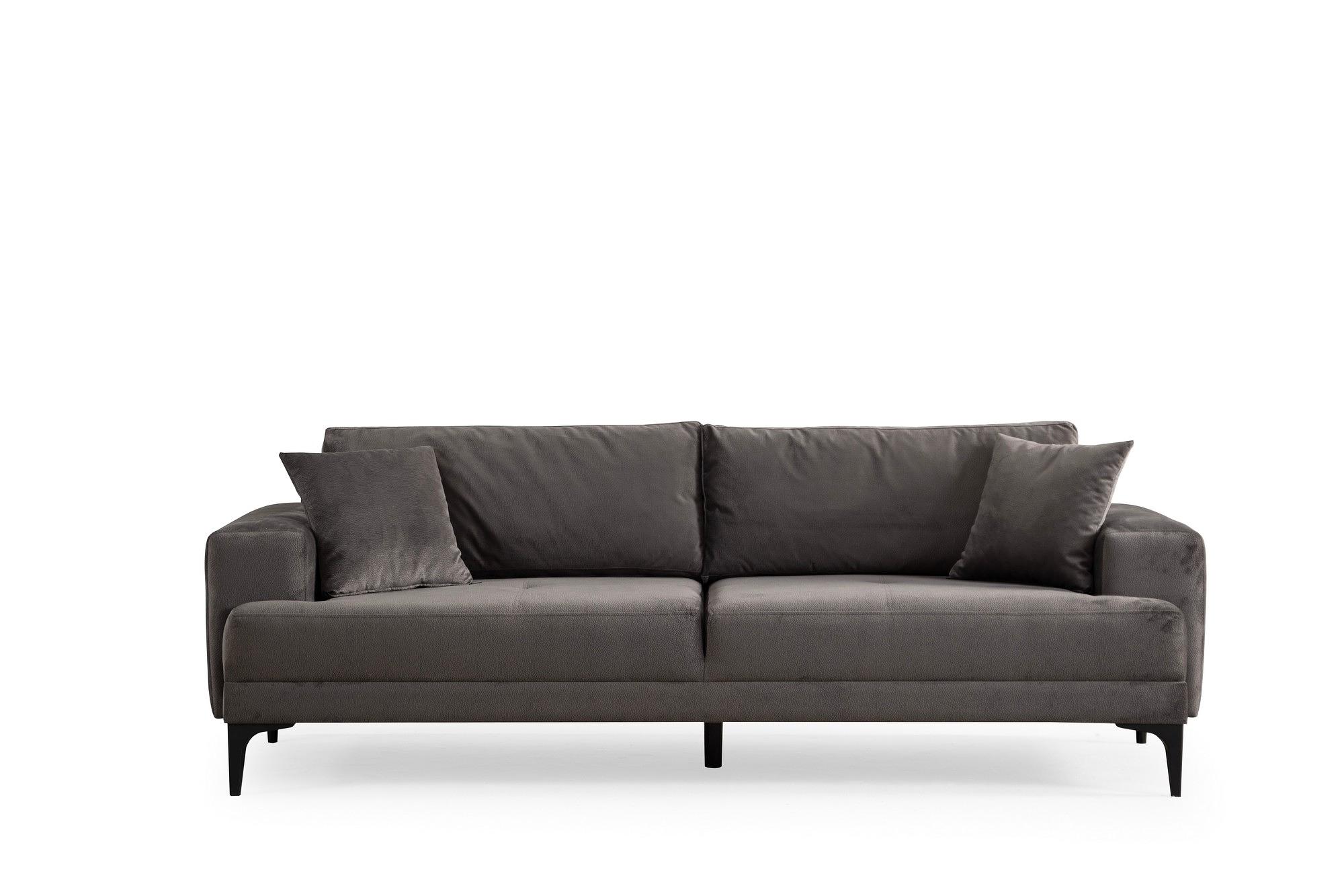 Astana 3-Sitzer Sofa Schwarzgrau 0