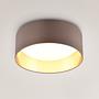 LED-Deckenleuchte Locarno Kunststoff 1-flammig Taupe / Gold 1
