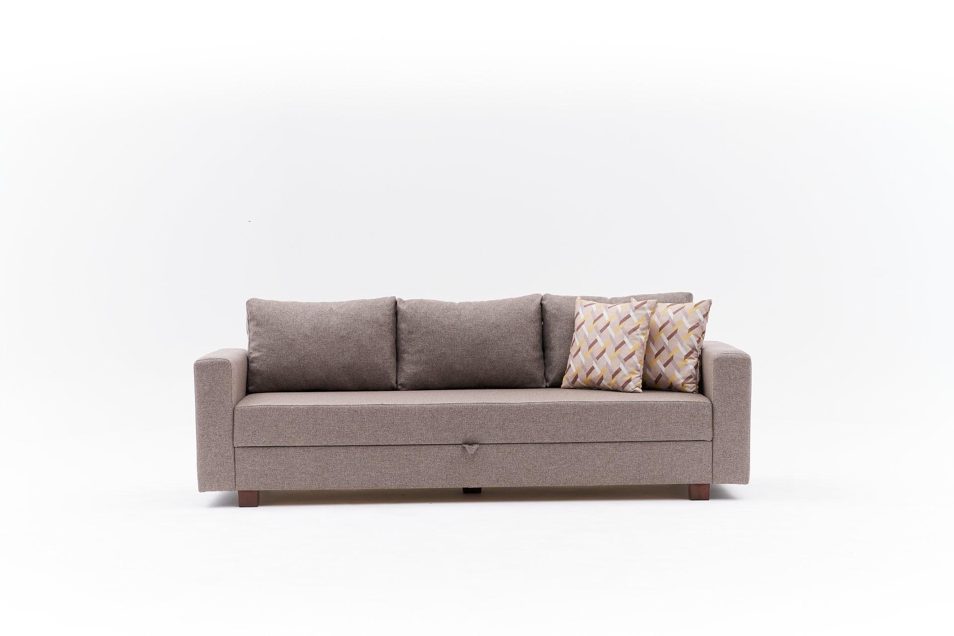 Aly Sofa Bed 3-Seater Brown 6