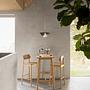 Bar stool Anggai set of 2 solid wood 2