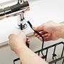 Sink Organizer Tower Steel Plastic Black 4
