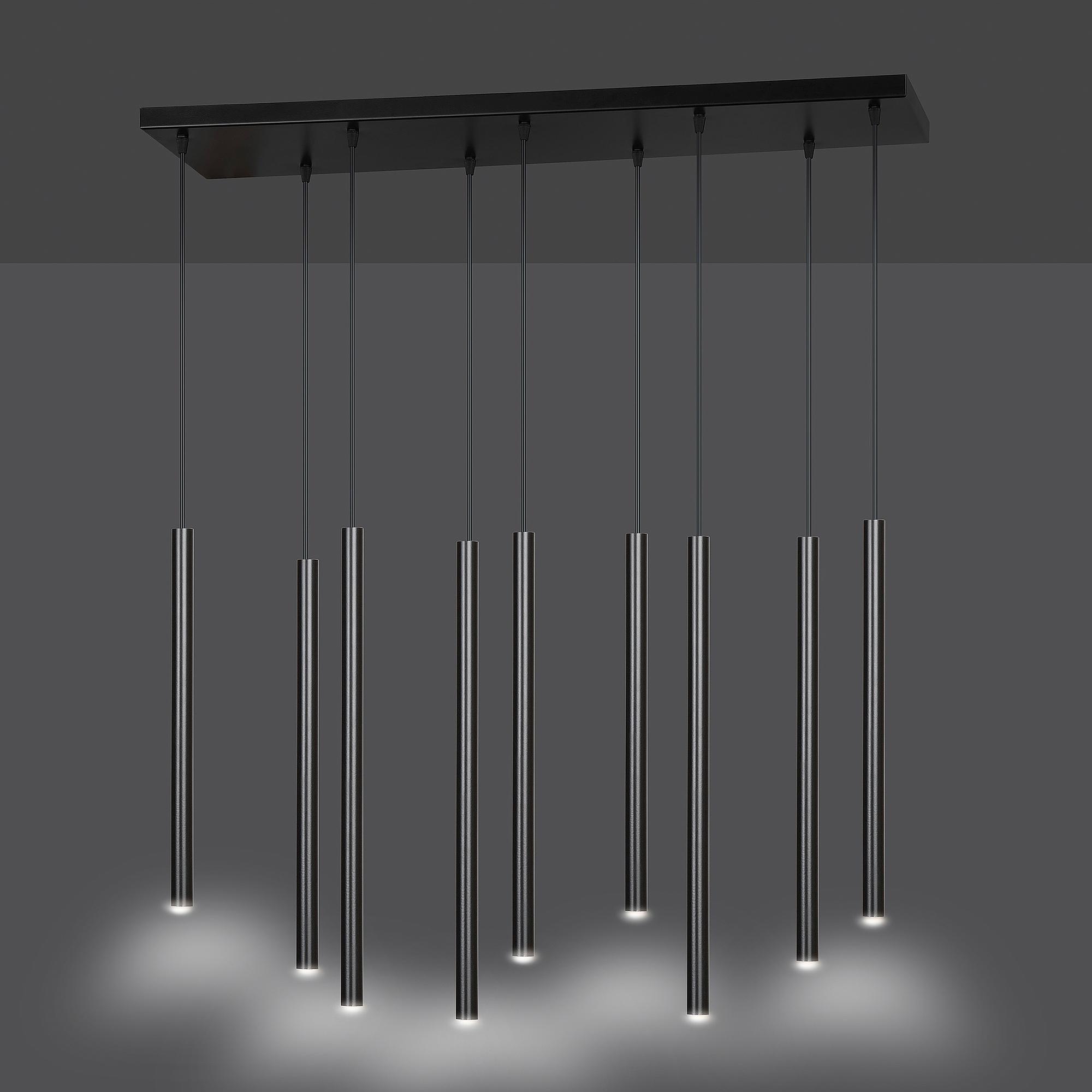 Pendant Light Selter Type B 9-Light Black 1