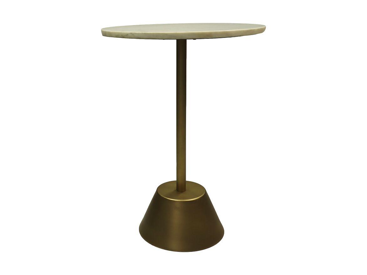 Beistelltisch Marmor Metall ø40cm 2