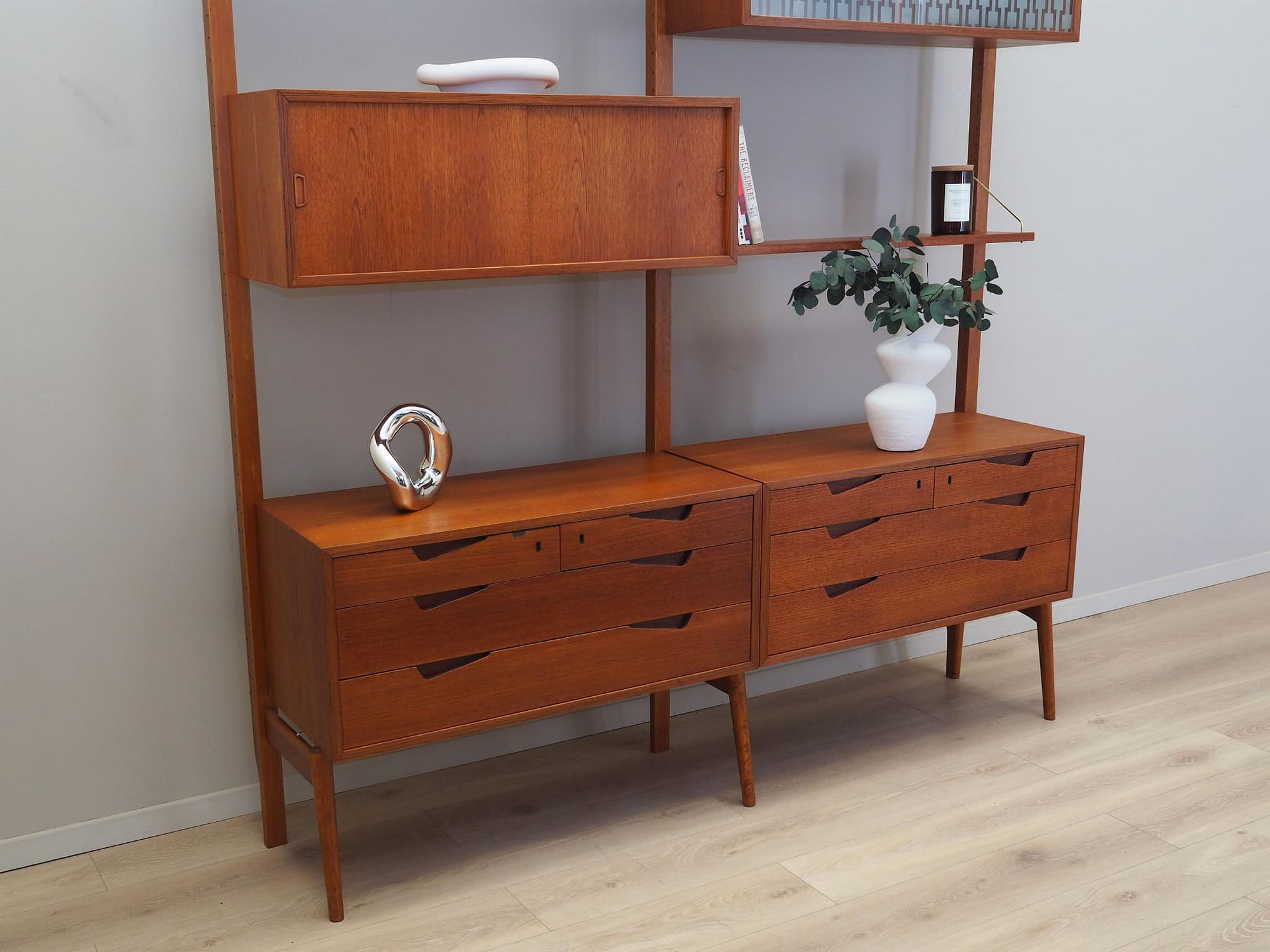 Wall shelf Teak wood 1960s 3