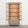 Display cabinet Oak 1980s 2