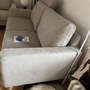 2x Sofa 2-Sitzer Leinen Holz Beige 2